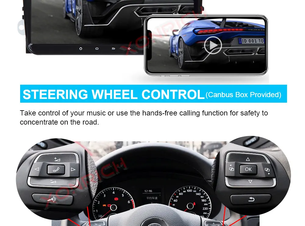 Best AutoRadio GPS Car DVD Multimedia Player For koda/Octavia/Seat/VW/CC/PASSAT B6 B7 Golf 5 6 RAM 2GB 4 Core Car Stereo GPS Navi DAB 16