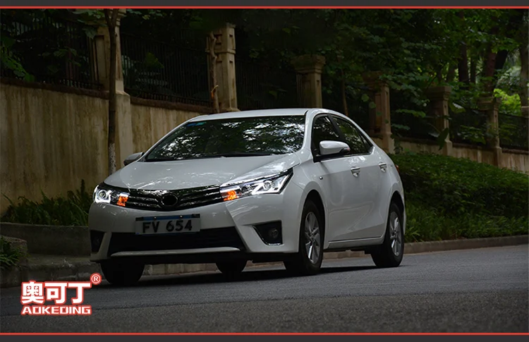 AKD Авто Стайлинг фара для Toyota Corolla- фары светодиодные ходовые огни биксеноновые фары Противотуманные фары ангельские глазки авто