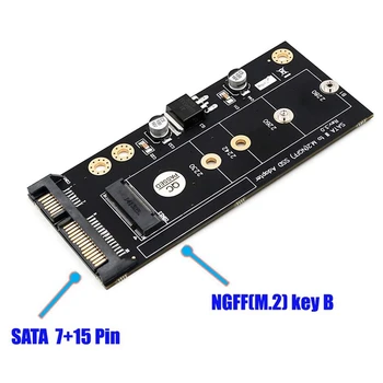 

M.2 Ngff Ssd To Sata 2.5 Interface Usb 2.0 Board Adapter Converter Card With 3.5 Hard Drive Bracket
