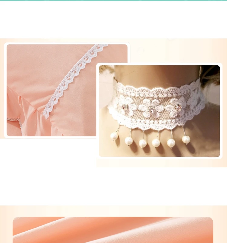 1 Pair Polyester pillow case solid color pillowcase Rectangular Lace Envelope Style Sleeping Bed Pillow Cover 48x74cm