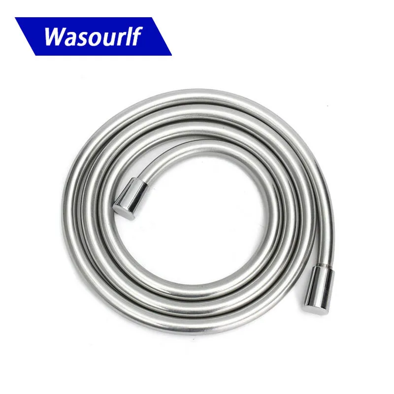 WASOURLF PVC 1.2 metre silver shower hose for shower head bathroom Anti