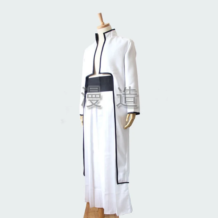 Cosplay&Ware [7]Anime Bleach Ulquiorra Cifer Cosplay Costume Full Set White Kendo Kimono Cloak Pants Belt Halloween Costumes -Cosplay&Ware anime Shop