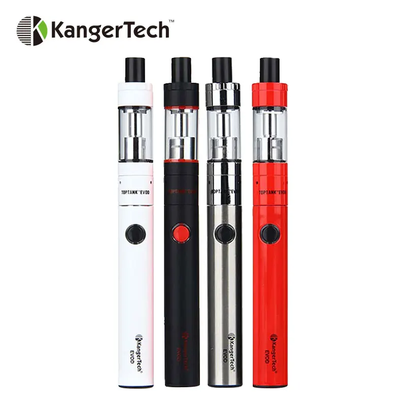 Оригинал Kangertech Топ EVOD комплект 650 mAh Батарея 1,7 мл Топ заполнение TopTank EVOD проекты устранимые вейп набор VS Minifist