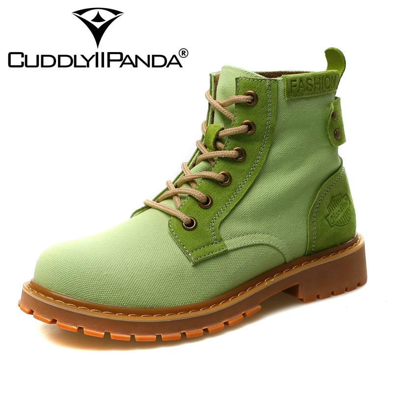 CUDDLYIIPANDA женские ботильоны осенняя модная женская обувь зимние ботинки из