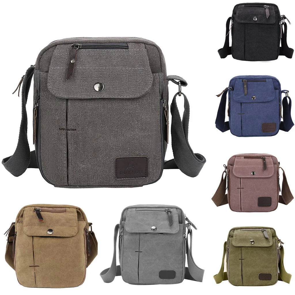 

Men Outdoor Sports Canvas Multifunction Shoulder Bag crossbody bags for men Messenger Bag Travel Bag bolso hombre#32