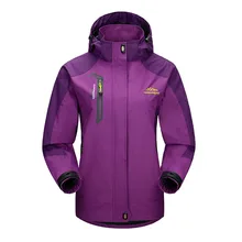 Для женщин Демисезонный открытый Пеший Туризм Куртка Водонепроницаемый ветрозащитное пальто женские спортивные Кемпинг походы куртки Плюс Размеры M-4XL