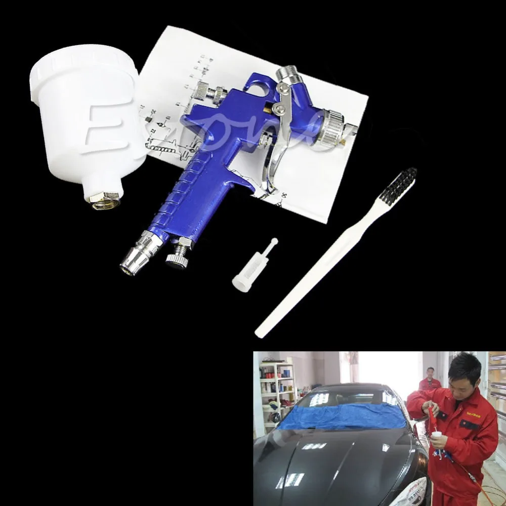 

F85   Mini HVLP Traditional Auto spray gun with 0.8mm nozzle Automotive Shop Paint Gun tool Navy Blue Air Brush Alloy