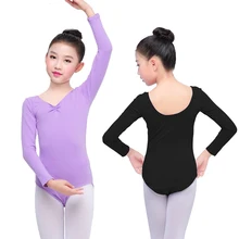 2019 Girl Ballet Dance Clothes U Back Design Kids Dance Clothes Training Leotards Wear For Girls Top Quality Children Bodysuit crab print u back bodysuit