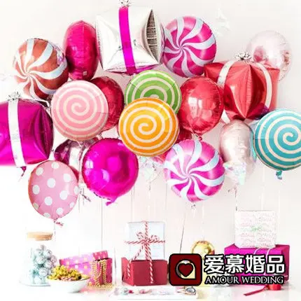 Giant 18" Sweet Candy Lollipop Foil Balloons birthday Summer party ballons New 