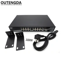 18 портов POE switch 300 Вт Питание по Ethernet 802.3af/at стандартный POE выход с 2 портами uplink Gigabit и 1 Gigabit SFP оптический