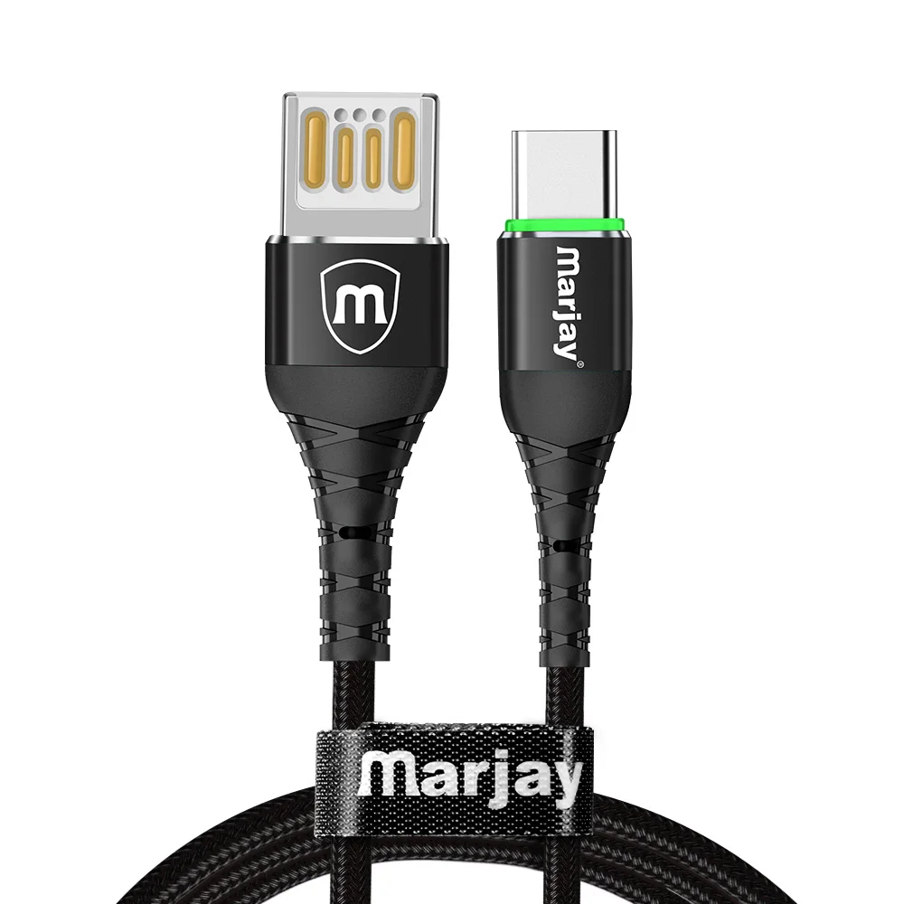 Marjay 3A Быстрая зарядка 3,0 Реверсивный Micro usb type C кабель для samsung Xiaomi huawei LG htc Android USB-C Кабель зарядного устройства