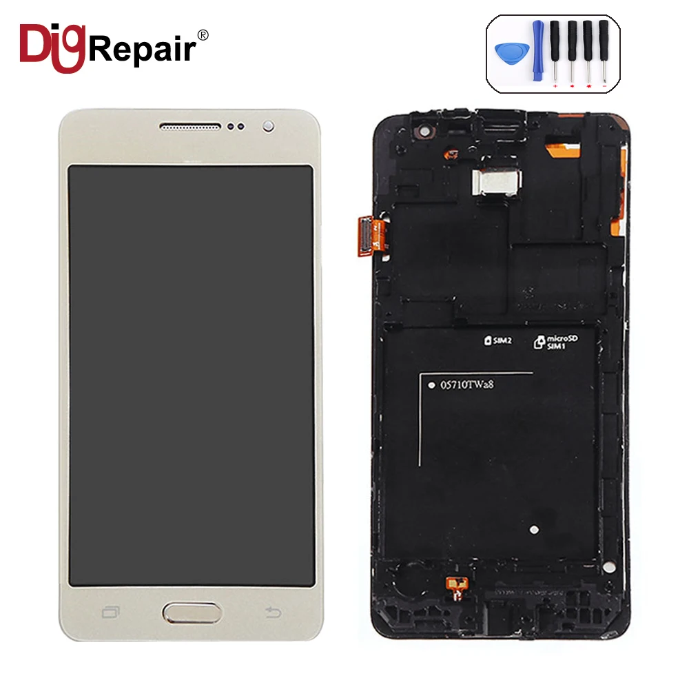 

5.0" For Samsung Galaxy Grand Prime G530 G530FZ LCD Display Panel Touch Screen Digitizer with Home Button Assembly Parts tools