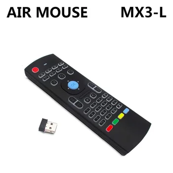 

MX3-L Backlight Air mouse Remote control with 2.4G RF wireless keyboard For KM8 P X96 H96 pro T95X Android TV Box