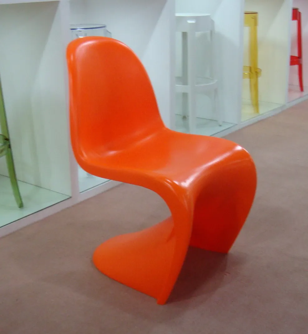 Современные Дизайн Мебель стул моды Дизайн популярных стул Мебель современный дом стулья для столовой S Форма Cafe Лофт стул из 2 предметов - Цвет: Orange