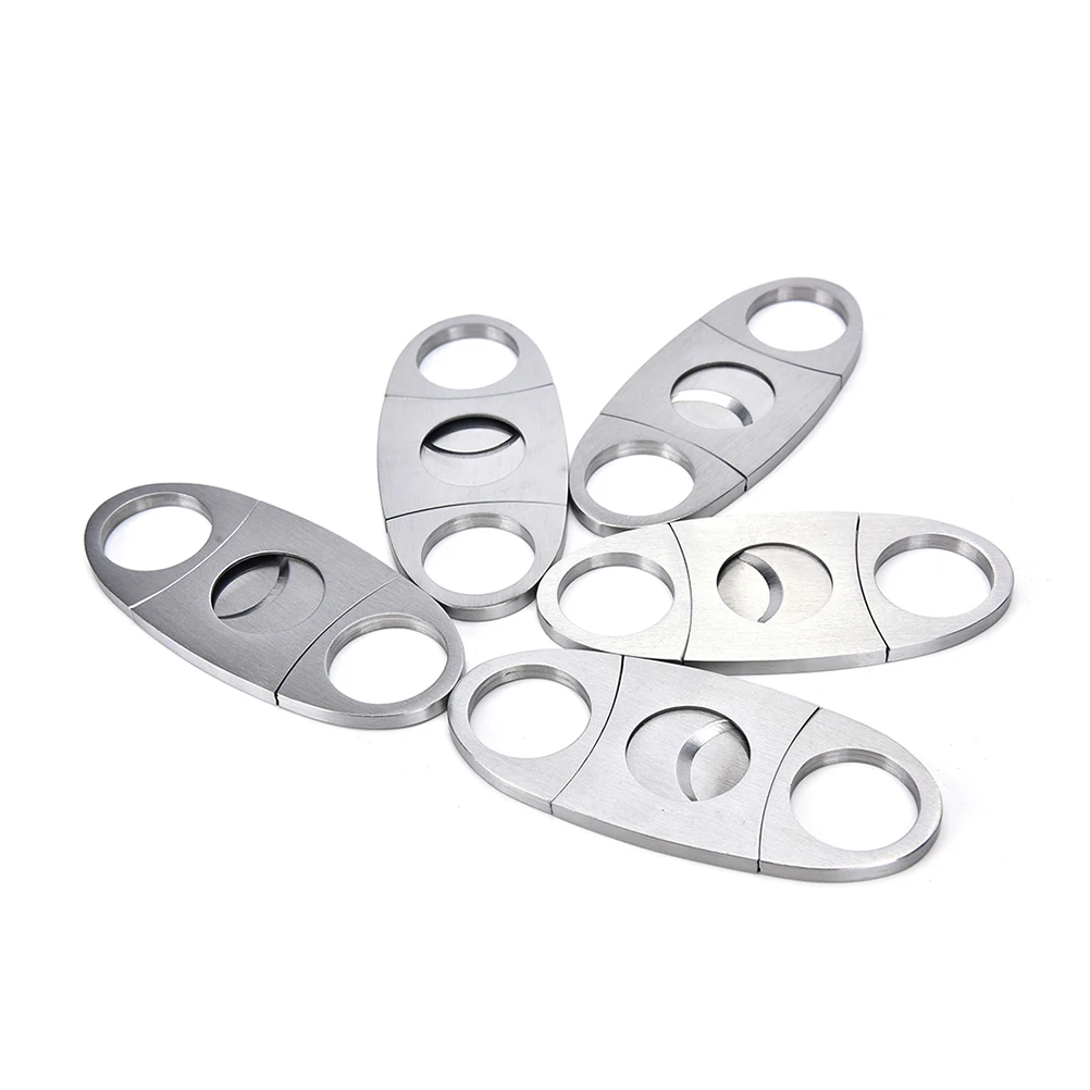 Silver Good Quality Cigar Cutter Stainless Steel Sharp Cigar Scissors