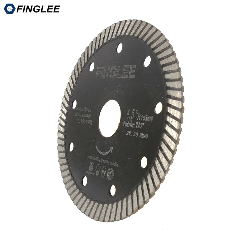 2pcs 115mm Diamond Hot Pressed Superthin Diamond Turbo Blade Hard Material Ceramic/Tile Granite Cutting Disc Diamond blade
