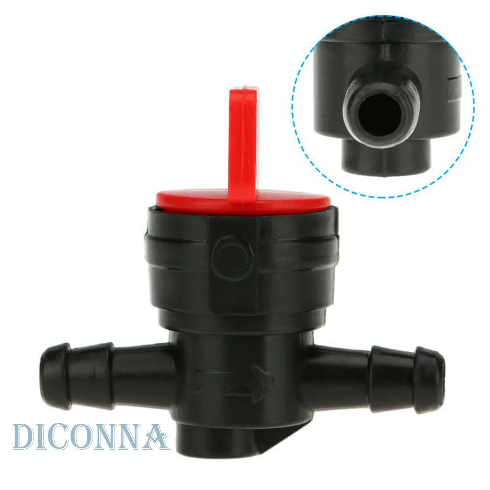 

1Pc US Universal Car Plastic 6mm Inline On Off Fuel Tap Valve Petcock Pipe Hose
