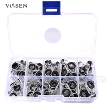 Vissen кольца для удочки 45 шт./кор. Рок Удочка проволочное кольцо различных Размеры лески руководство нержавеющей рыболовные снасти аксессуары