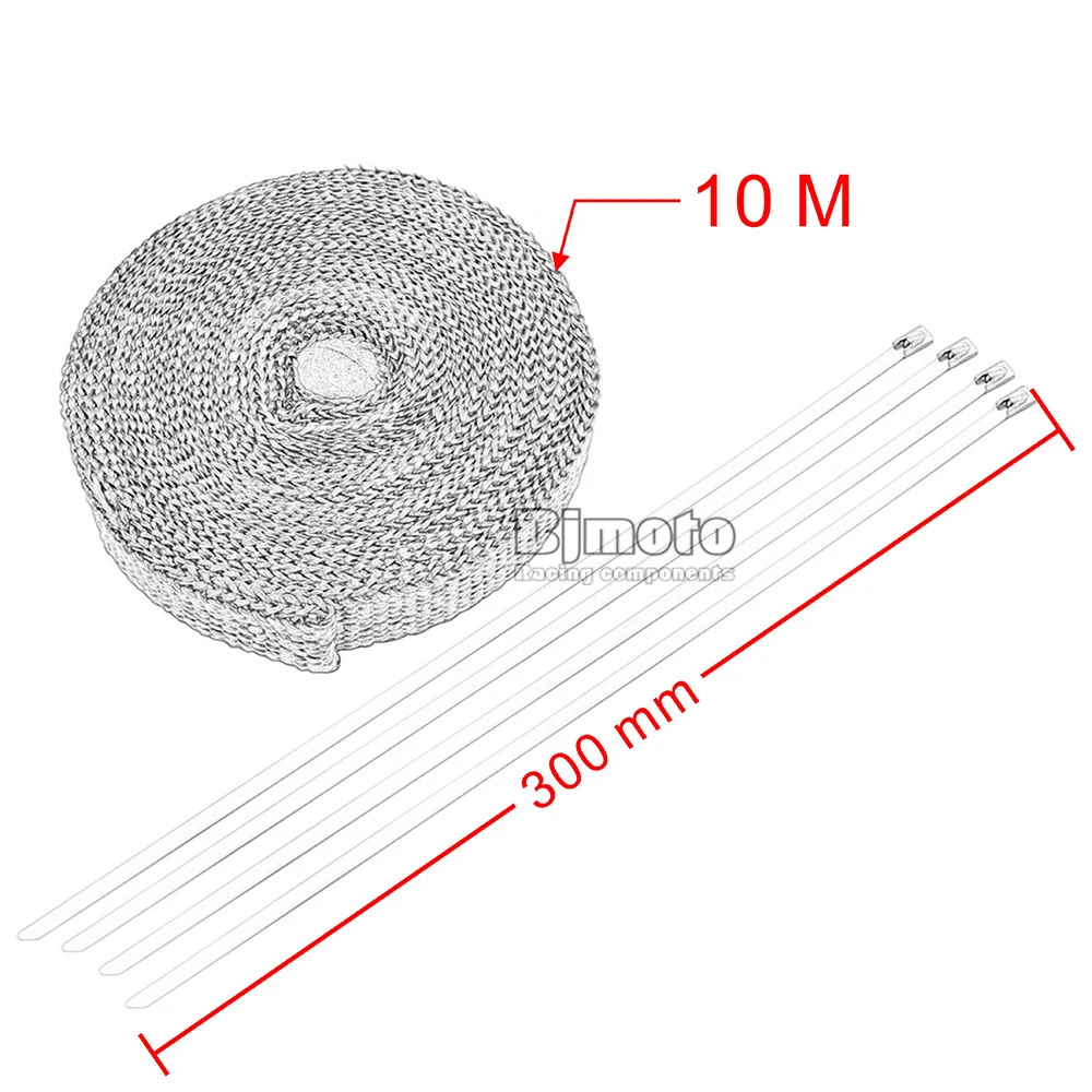 10M Heat Exhaust Pipe Heat Shield Thermo Turbo Wrap Tape For Car Truck Intake Intercooler Reflective Insulation Kit Refit Design (7)