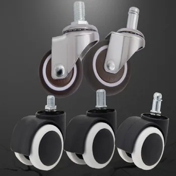 

caster wheel ruedas para mueble roulette pivotante rubber wheels for office chairs furniture wheels 4pcs/lot free shipping