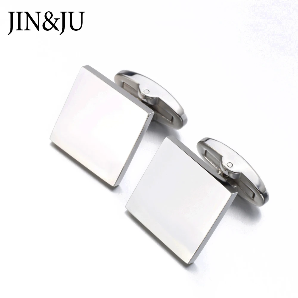 JIN & JU лазерные мужские ювелирные изделия серебристого цвета тусклые польские