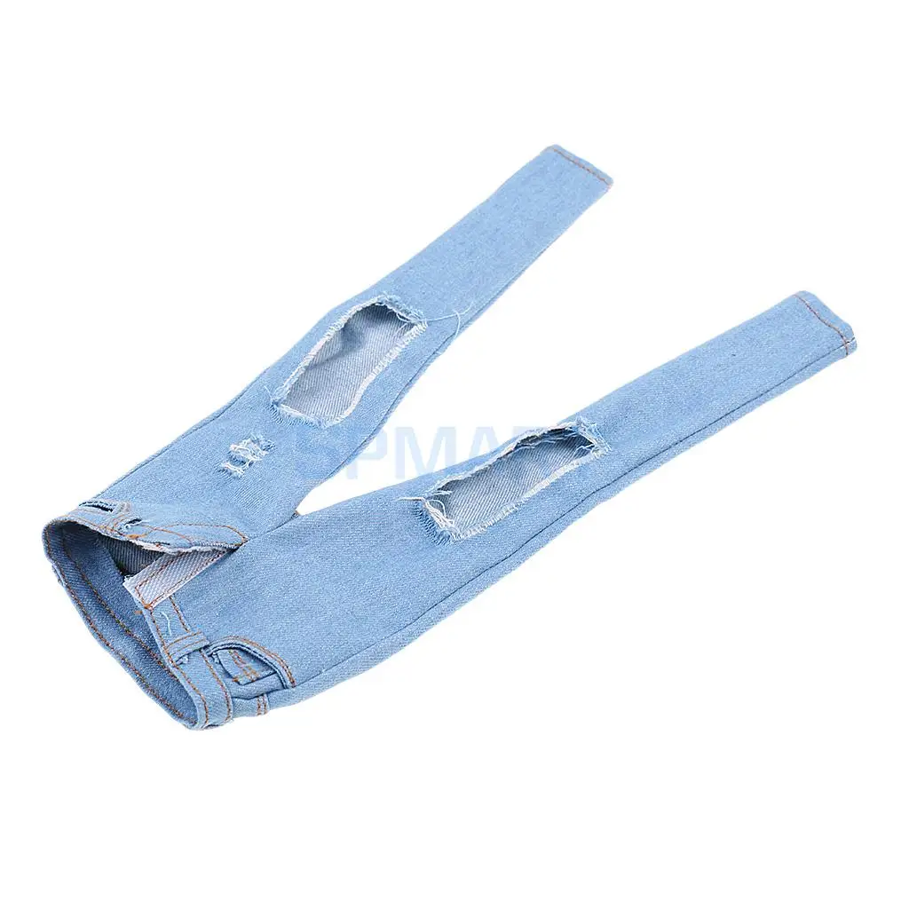 1/6 Scale Female Ripped Jeans Women Pants Clothes Set for 12'' Phicen Kumik Soldier Action Figures Collectible DIY Accessories
