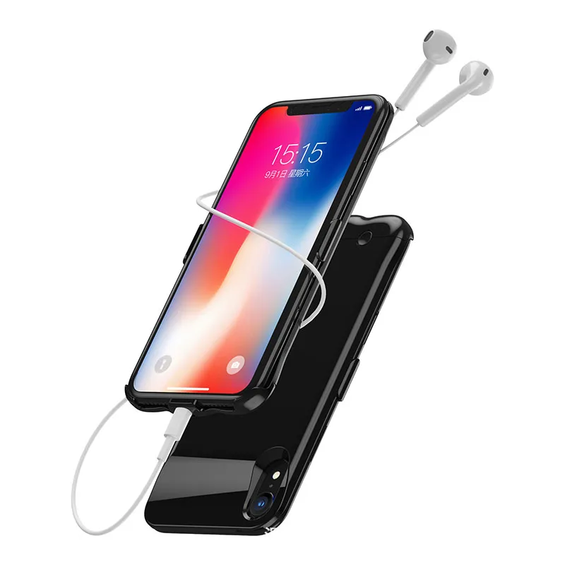 NS для iPhone XS Max чехол батареи 6200mAh зарядное устройство Внешний аккумулятор