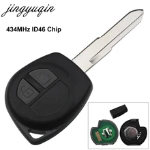 Jingyuqin 315Mhz/ 433MHz ID46 Chip Auto Remote Key Fit für Suzuki Swift SX4 ALTO Vitara Ignis JIMNY splash HU87 Uncut Klinge
