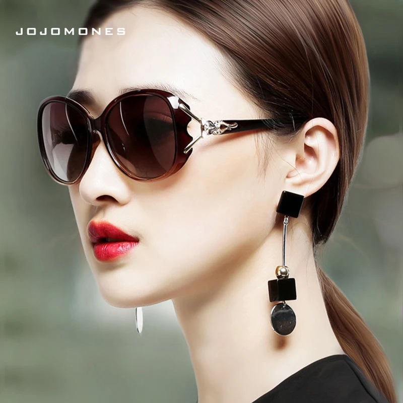 

JOJOMONES new ladies luxury classic polarized sunglasses round face ladies sunglasses women designer sunglasses female uv400