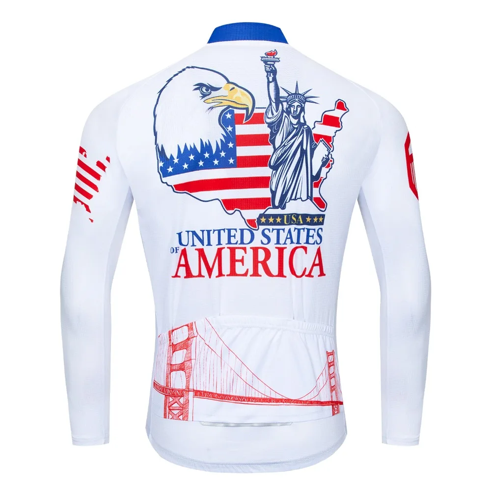 Велоспорт Джерси с длинным рукавом Для мужчин 2019 США велосипед Велосипедная форма Майо Ropa Ciclismo Германии команда рубашка Топ цикла одежда