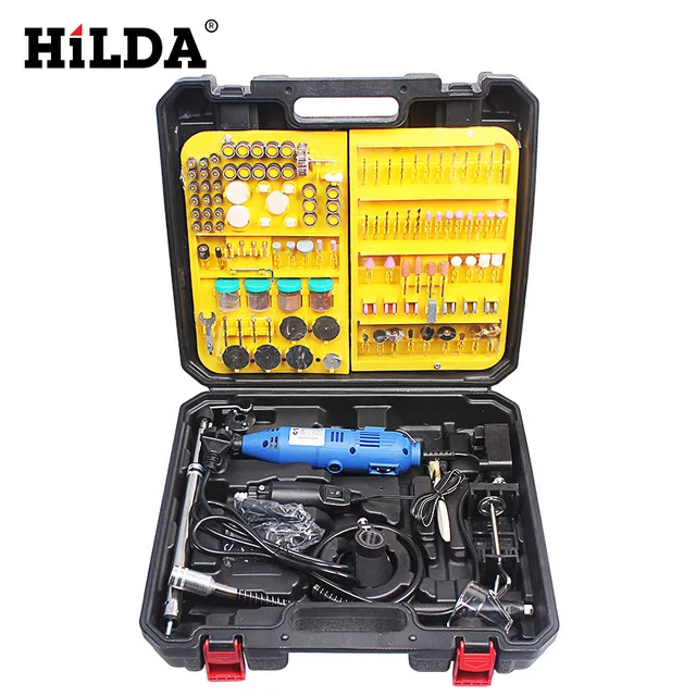 

Mini Electric Tools Grinder For Dremel Style Rotary Tool Double Electric Mill Jade Carving Machine Accessories Sets