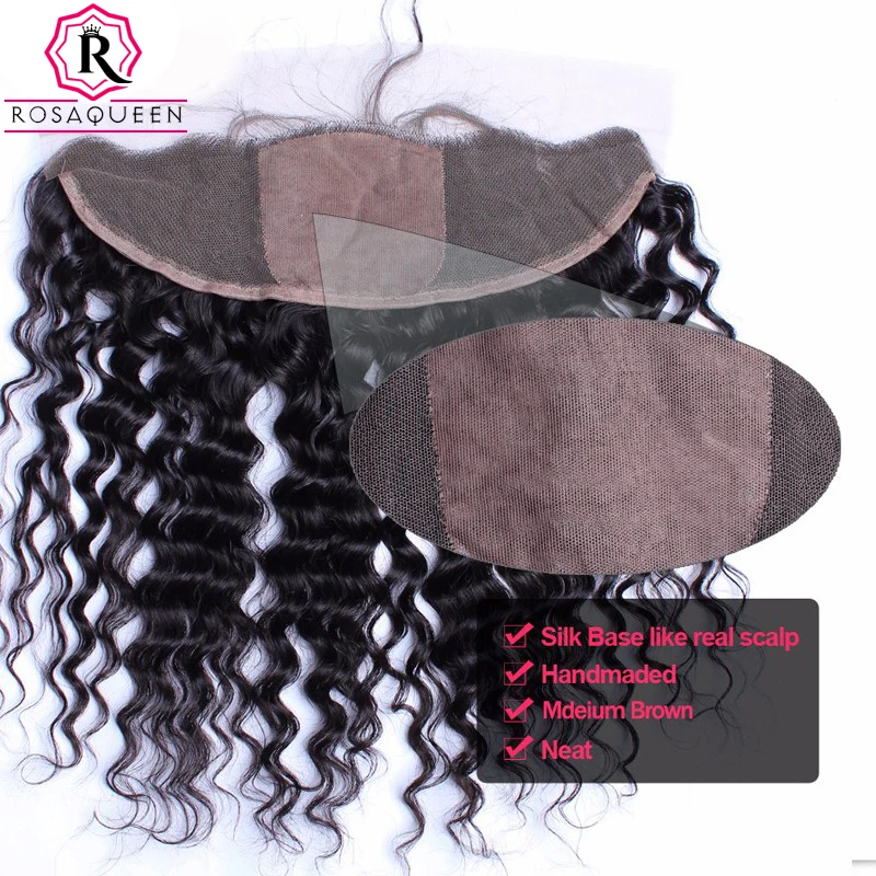 Deep Wave Silk Base Closure Brazilian 13X4 Lace Frontal Closures With Baby Hair Natural Hairline Hair Dolago Virgin Deep Wave Silk Base Closure Brazilian 13X4 Lace Frontal Closures With Baby Hair Natural Hairline Hair Dolago Virgin