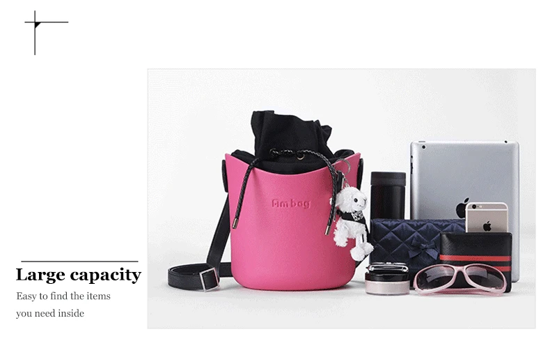 EVA Obag O Basket стильная корзина с ручками ремни цветочный полотняный вкладыш женская сумка через плечо Ambag сумка-мессенджер