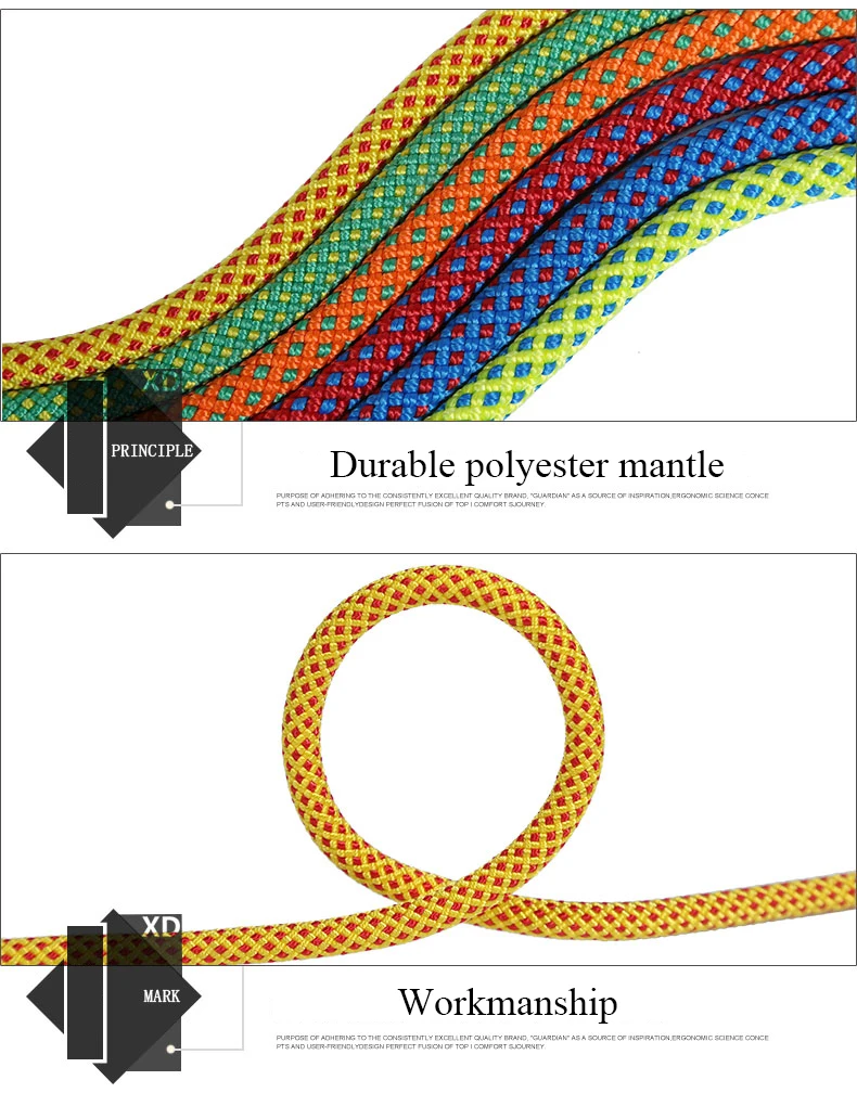 WOLFONROAD 10 М/лот Высокое Качество Скалолазание Вспомогательный Канат 6 мм Диаметр Аксессуары Шнур Безопасности Отдых На Природе Связывание Веревкой Альпинизма Лесовод Веревка L-XDQJ-75