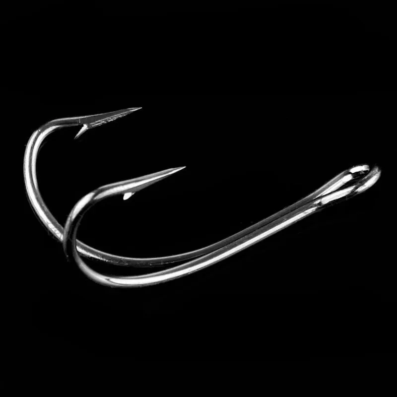 High Carbon Steel Double Fishing Hooks Big Size Barbed Circle Hooks for Sea Lake River Fishing Accessories (5)