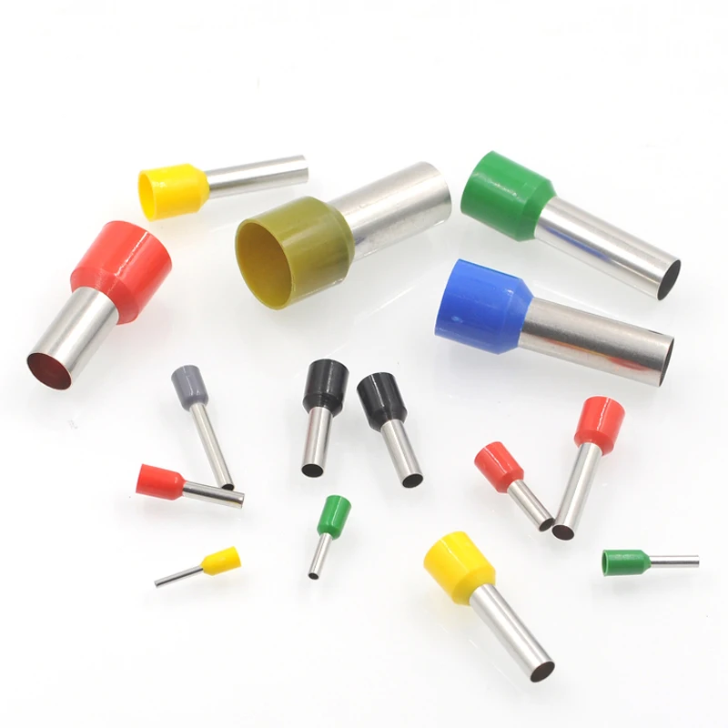 

950pcs/lot Tube insutated cord end terminals Electrical crimp terminal wire connector VE TE type wiring cable ferrules