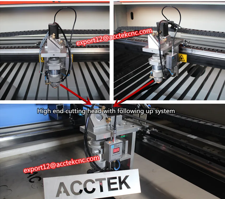 ACCTEK 130 Вт 150 180 260 300 металлические лазерные режущие машины с ЧПУ и неematel лазерный