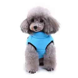 Темно-розовый/синий/красный Pet Puppy Dog одежда пальто куртки парка-безрукавка костюм с украшениями зимние теплые собака полиэстер Костюмы