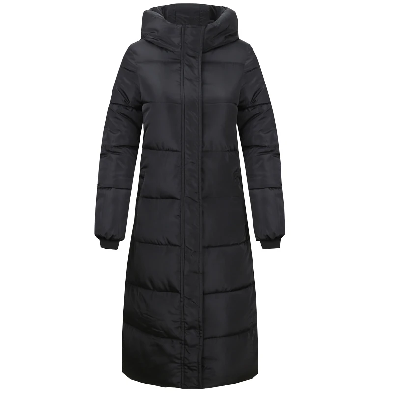 

B2770 autumn winter 2019 new women fashion thickening big size long style cotton-padded clothes coat cheap wholesale