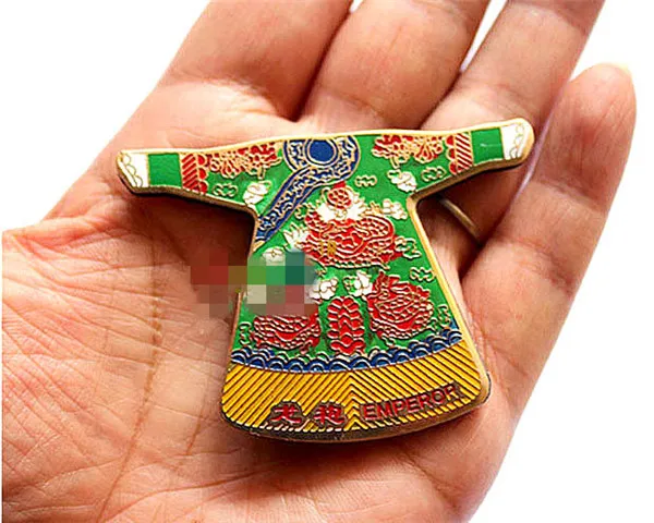 Chinese Cloisonne Empress Dress Fridge Magnets - 3