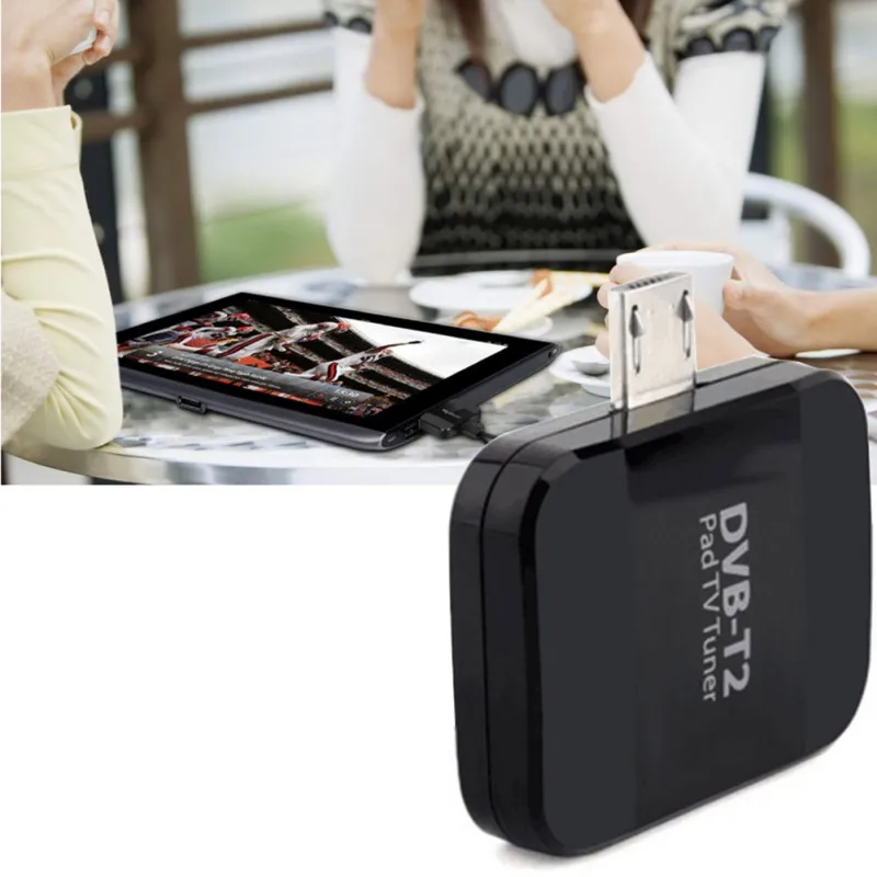 Mini TV Receiver Micro Smart DVB T2 Satellite TV Tuner USB DVB-T2 Signal Digital Receiver for Android Phone Pad Watch