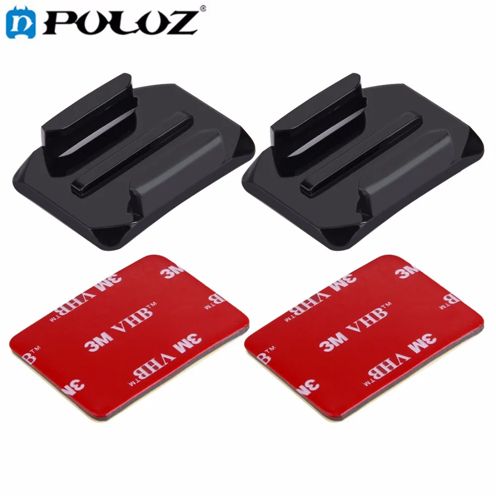 

For Go Pro Accessories 2 Curved Surface Mounts + 2 Adhesive Mount Stickers for GoPro HERO5 HERO4 Session HERO 5 4 3+ SJ4000