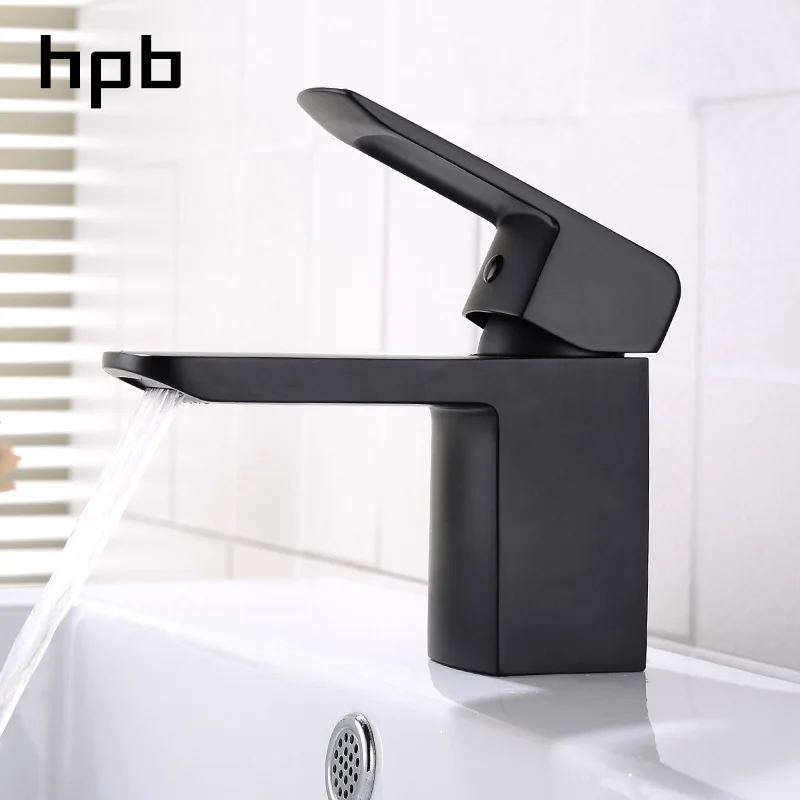 

HPB Waterfall Spout Bathroom Faucet Sink Vessel Single Handle Single Hole Lavatory Faucets Mixer Tap Hot and Cold Water DR3A35