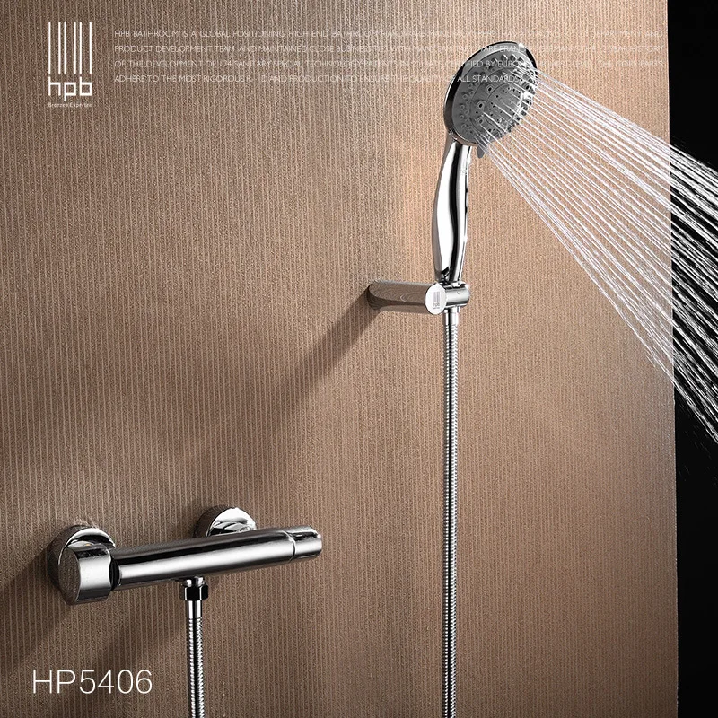 

Full copper cold and hot shower set with mixed water valve light shower shower