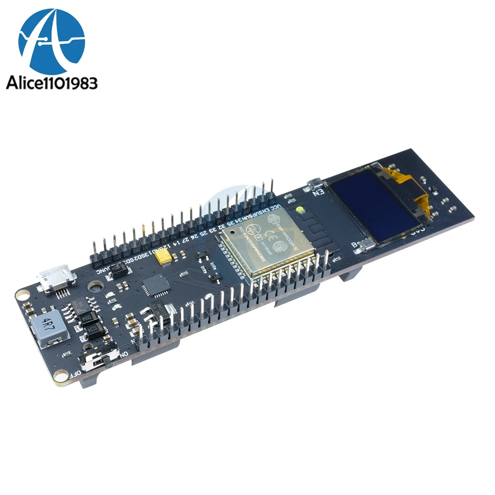 ESP32 ESP8266 0 96 дюймов OLED дисплей WiFi Bluetooth модуль 18650 литиевая Защита аккумулятора