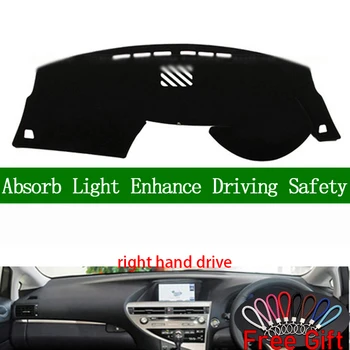 

For lexus RX270 RX350 RX450 2009 2010 2011 2012 2013 2014 Right Hand Dashboard Cover Car Stickers Dash Mat Interior Accessories