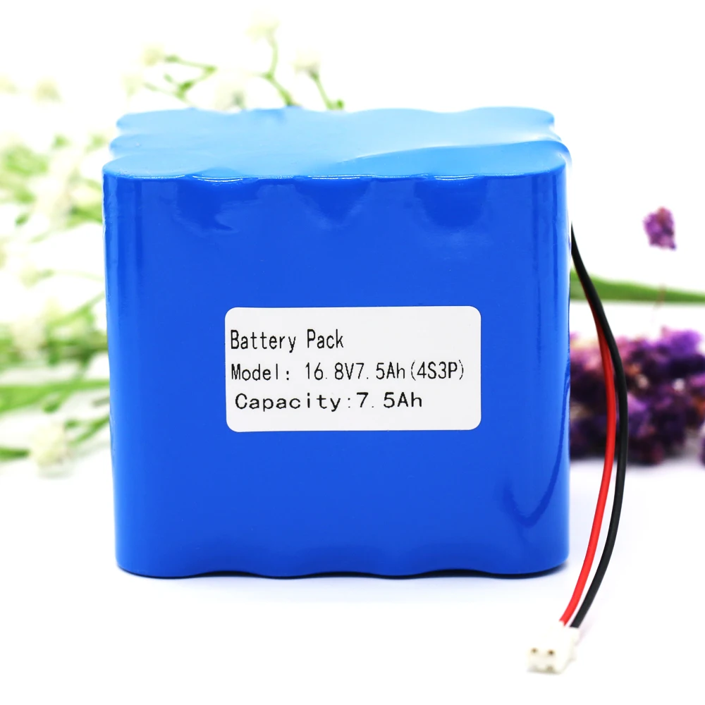 KLUOSI 4S3P 14 8 V/16 V 7500mAh 18650 Li iom аккумулятор с 5А BMS для ночной рыбалки лампа нагреватель