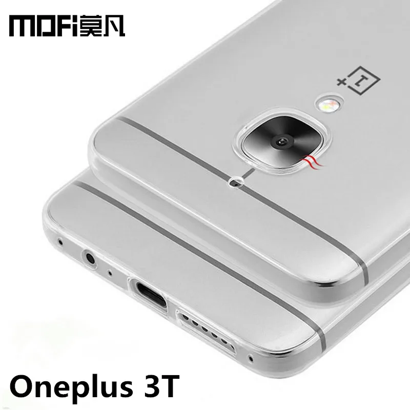 

oneplus 3t 3 t case MOFi transparent cover silicon case one plus 3t case TPU soft back coque oneplus3 cover 5.5 inch phone