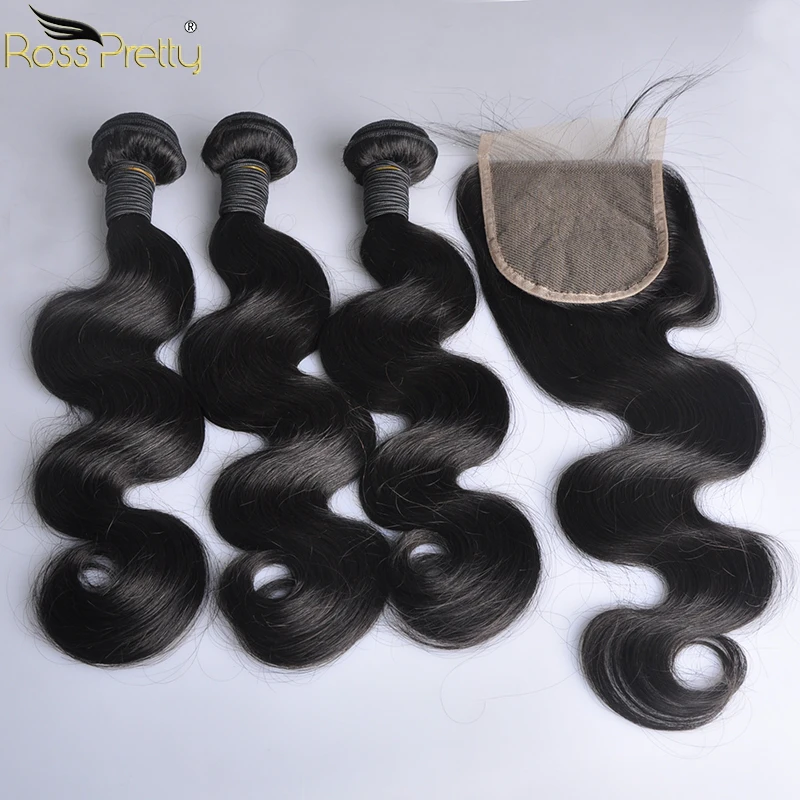 Peruvian Hair Weave Bundles With Closure Baby Hair Pre Pluck Lace Closure With Human Hair 3pcs Color Natural Black Non Remy Hair Peruvian Hair Weave Bundles With Closure Baby Hair Pre Pluck Lace Closure With Human Hair 3pcs Color Natural Black Non Remy Hair