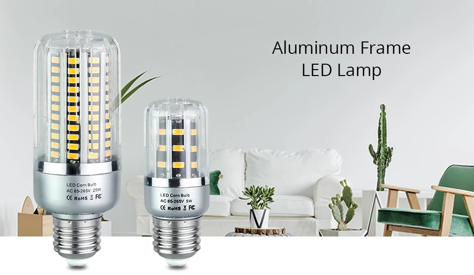 E27 LED Lamp E14 LED Bulb SMD5730 220V Corn Bulb 24 36 48 56 69 72LEDs Chandelier Candle LED Light For Home Decoration (1)